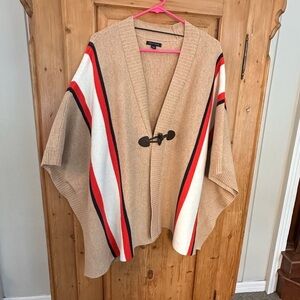 Tommy Hilfiger Poncho Wrap Shawl One Size